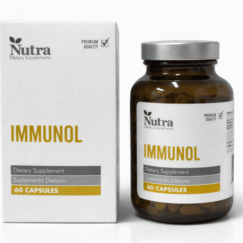 NUTRA Immunol suplemento dietario para fortalecer el sistema inmune 60 cápsulas
