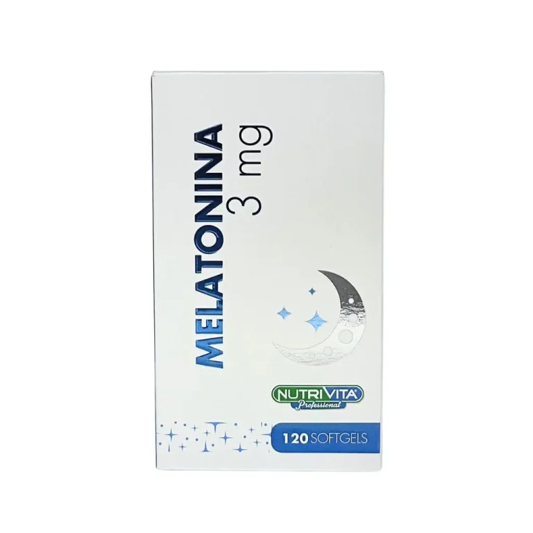 Melatonina 3mg Nutrivita 120 cápsulas suplemento para dormir mejor