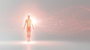 Imagen conceptual de vitamina B12 activa metilcobalamina apoyando metabolismo energético y salud nerviosa