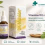 DK Mulsion gotas de Nutrabiotics con vitamina D3 y K2 para apoyar la salud ósea, muscular y el sistema inmunológico.