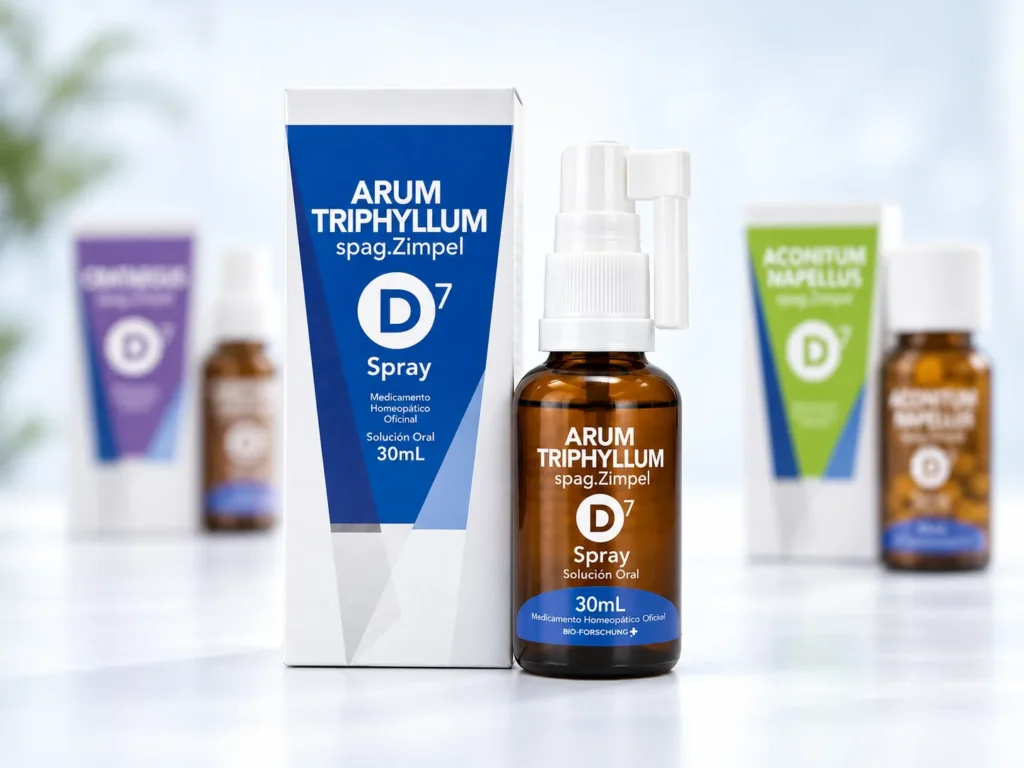 Arum Triphyllum Spag Zimpel D7 en spray, medicamento homeopático de la línea Spag Zimpel